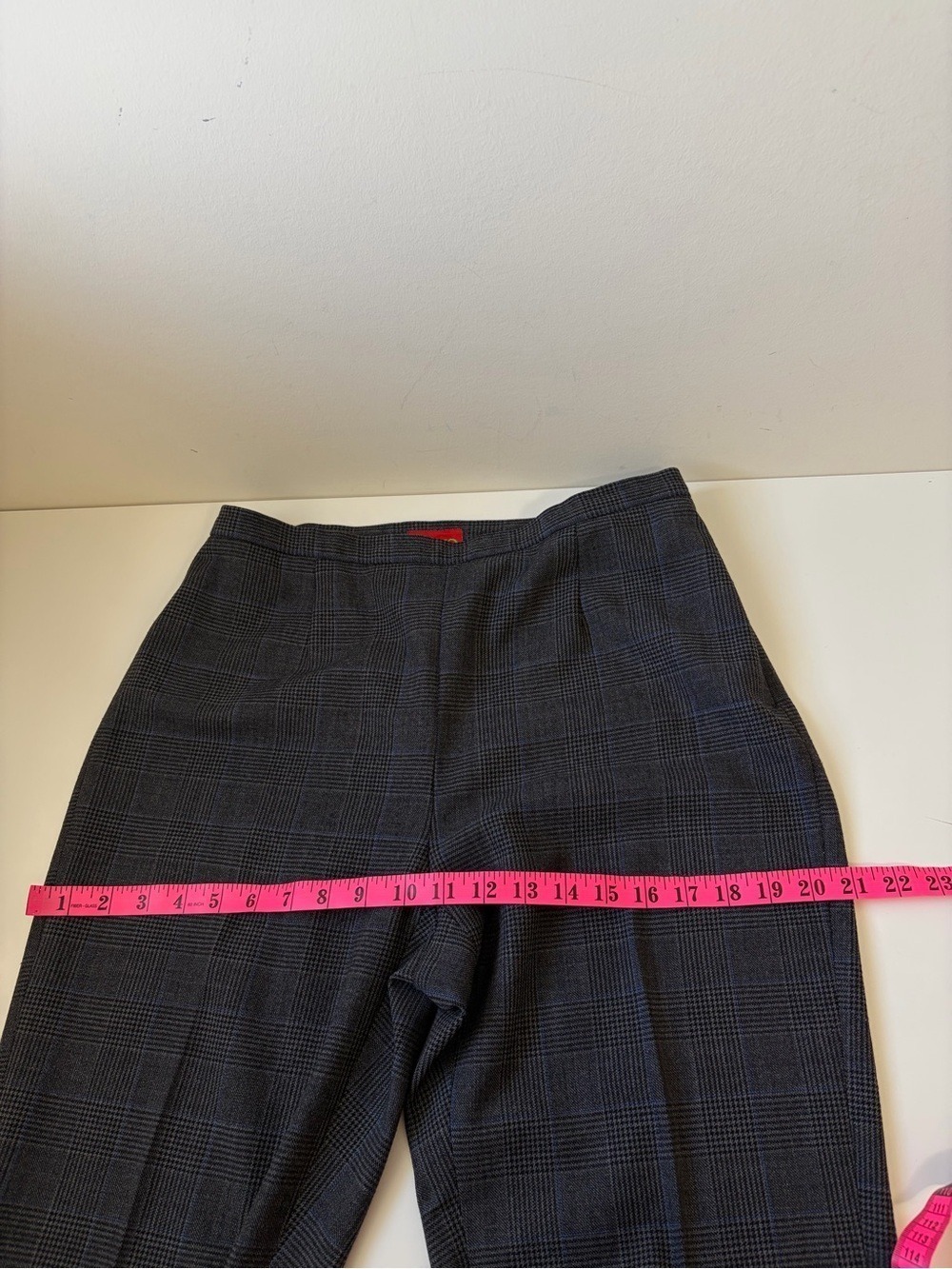 KENZO JUNGLE 90s VINTAGE WOOL BLEND TAILORED PLAID TROUSERS SIZE 42 - Picture 11 of 11